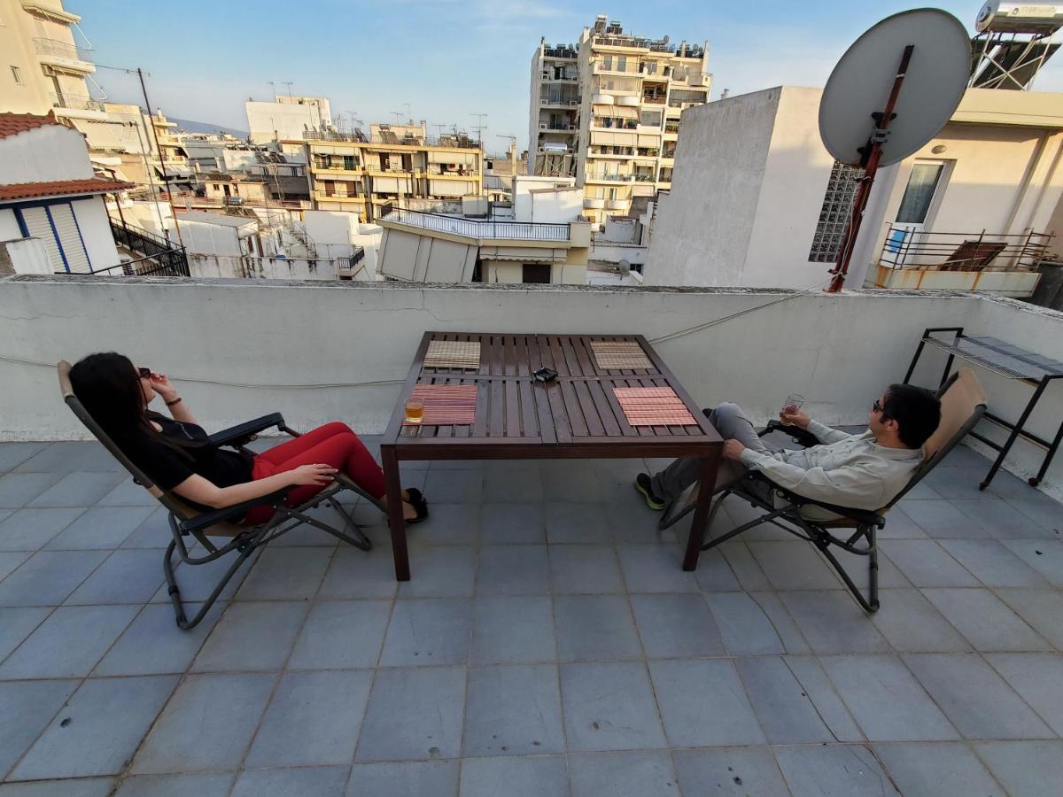 Terrace Roof Room @ Koridallos Metro St. & Piraeus Port Екстериор снимка